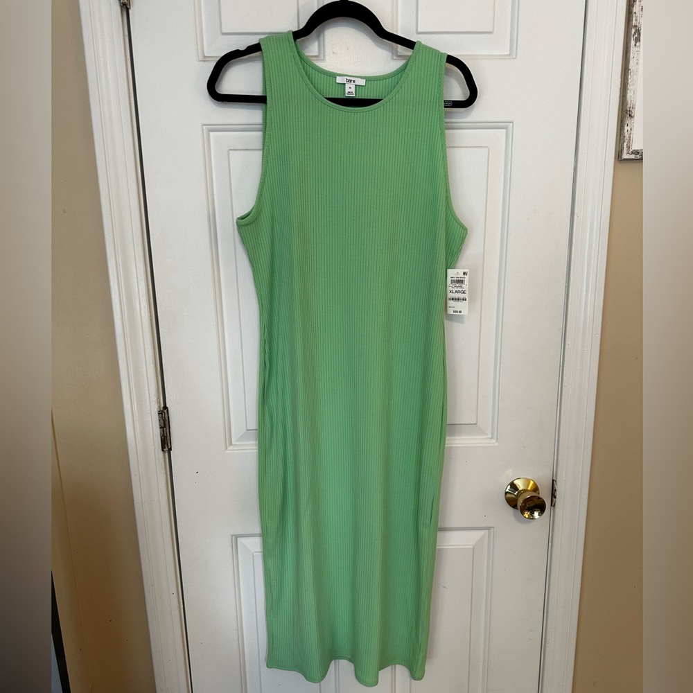 NWT Bar III Ribbed Bodycon Midi Tank Dress